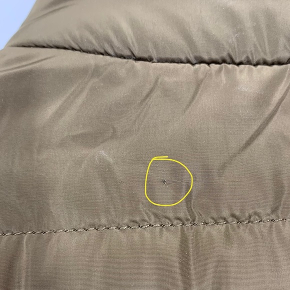 Michael Kors Golden Olive Brown Full Zip Puffer Vest With Gold Hardware Sz Small - Picture 9 of 16